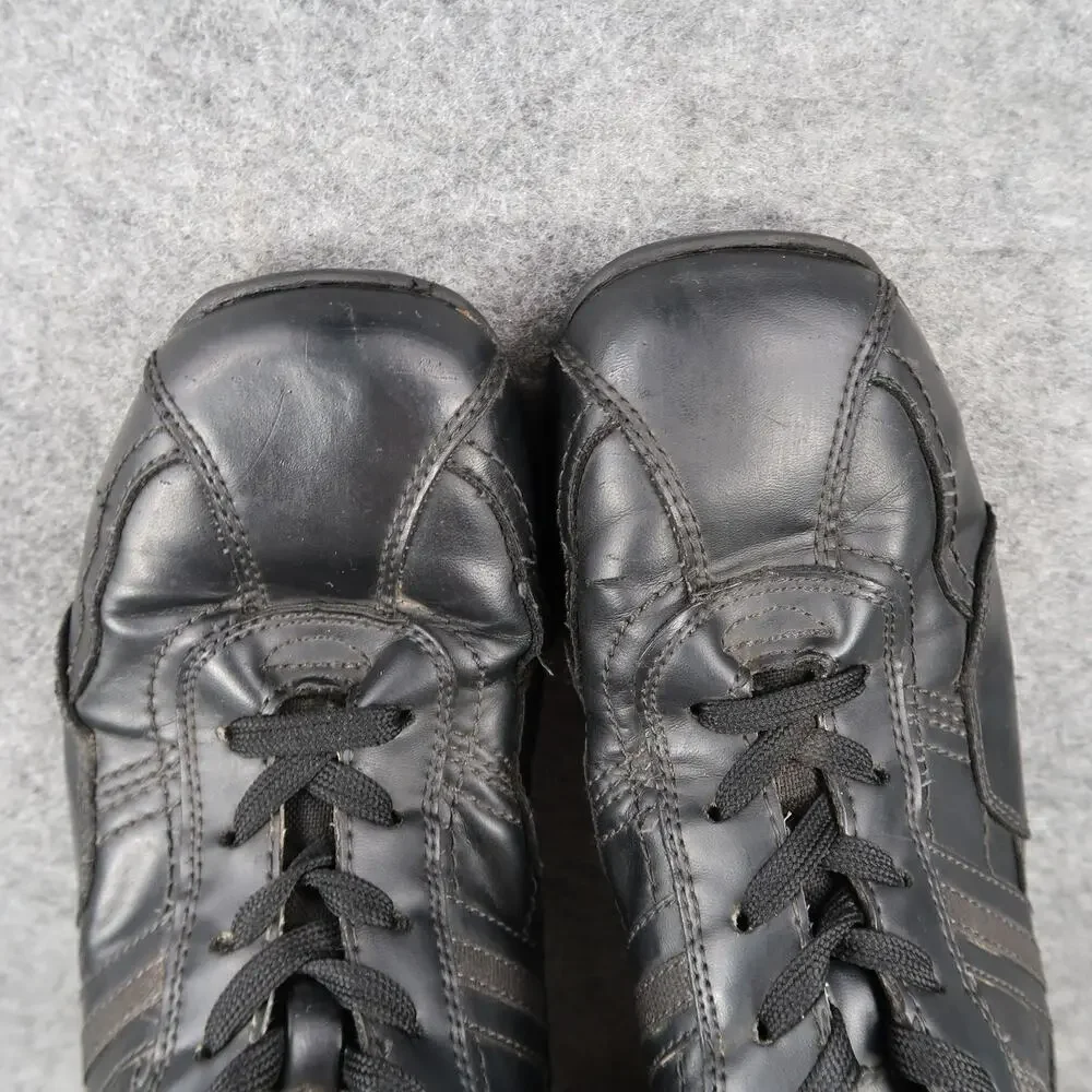 Sonoma Shoes Mens 9.5 Lifestyle Sneakers Casual Square Toe Lace Up Black Classic